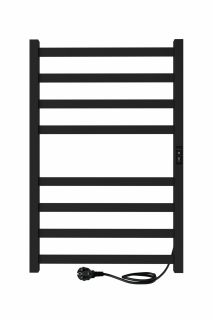 Полотенцесушитель электрический Indigo Oktava Slim 3 LСLOKS3E80-50BRRt 80x50 см чёрный муар